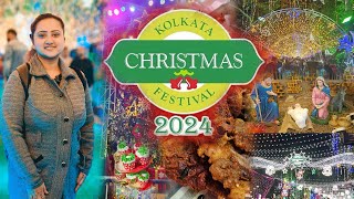 Kolkata Christmas Festival 2024❤️Kolkata Food Festival Allen Park🥰Park Street Christmas Celebration