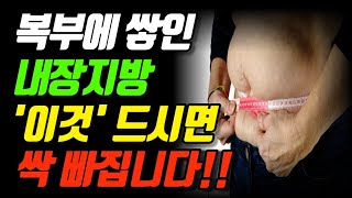 전문가들이 알려준 운동으로 빼기 힘든 내장이방 '이것' 드시면 싹 빠집니다!!  [내장지방 빼는데 좋은음식]#내장지방#복부비만#건강