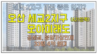 공세권 경기 오산 세교2지구 A21블록 모아미래도 (feat. 세교 2지구 통틀어 가장 좋은 입지일까?)