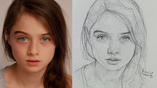 Loomis Method Portrait Drawing: A Step-by-Step Drawing Tutorial - One pencil drawing