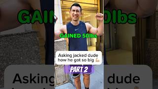 Part 2: Asking JACKED dude what he does to stay fit. #workout #motivation #fitness #nyc