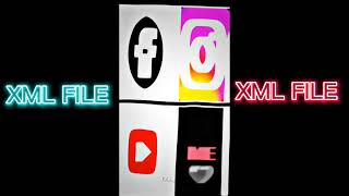 Facebook, YouTube, Instagram and my photo XML file video 🖤 #xml #xmlfile   XML file available ✅
