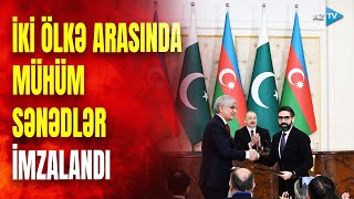 Azərbaycan ilə Pakistan arasında imzalanmış sənədlər mübadilə edilib