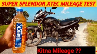 Hero Super Splendor Xtec Mileage Test | Hero Super Splendor XTEC 2023-Itna Mileage Kaise