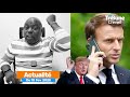 🔵🟠macron en l.arme supplie donald trump