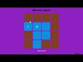 memory game with html css and javascript | web development