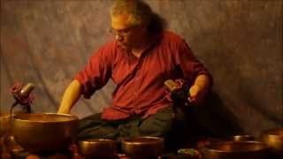 10 min Chakra Meditation Series~Note D~2nd~Sacral Chakra with Tibetan Bowls~No Vocals