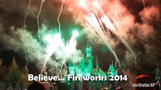 Believe in Holiday Magic Fireworks 2014 - Disneyland Christmas Fireworks