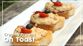 Garlic Prawns | How To Make Prawns Toast | Prawn On Toast | Quick Starter Recipe