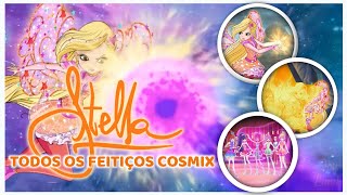 O Clube das Winx | Todos os feitiços Cosmix da Stella + extras!