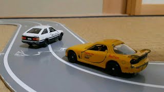 【Initial d】I tried to reproduce Takumi Fujiwara vs Keisuke Takahashi in time-lapse