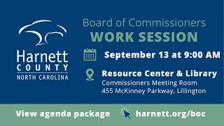 Harnett County Work Session 09/13/22