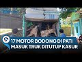 Diangkut Truk Ditutup Kasur, 17 Motor Bodong Ditemukan di Pati. Akan di Kirim ke Kalimantan