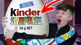 *MAKE YOUR OWN* Giant SOLID Kinder Egg!!! 🍫🍫