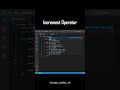 Increment Operator| Pre-Increment vs Post-Increment #coding#correctcoding#cppprogram#viral#ytshorts