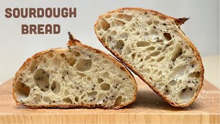 SOURDOUGH BREAD | ARTISAN RUSTIC BREAD | Full Sourdough Starter