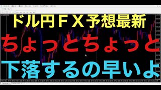 【ドル円FX予想最新】消費者物価指数発表前に100pips以上下落か。。。ちょっと予想より早いタイミングで動いてきました！このまま下落続くとあとは3回目の押し目買い入るかとCPIの結果次第になります！