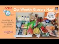 $116 Australian Family Grocery Haul! Coles Supermarket FlyBuys Offer Week 2 + ALDI | 10 October 2020