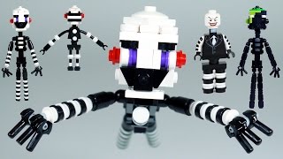 How to Build LEGO FNAF Puppet (Marionette) & Phantom Puppet