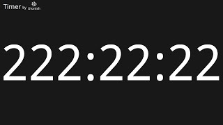 222h22m22s Countup Timer