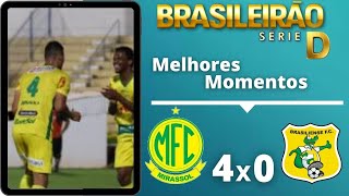 MIRASSOL 4 X 0 BRASILIENSE | BRASILEIRAO SERIE D | MELHORES MOMENTOS 20/12/20