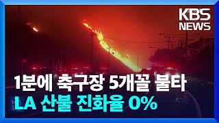 1분에 축구장 5개 면적 태워…진화율 0% / KBS  2025.01.09.