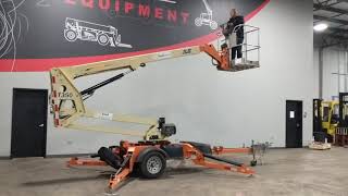 2013 JLG T350 pneumatic articulating towable boom lift STK 6997