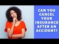 Can you Cancel Your Insurance After an Accident?