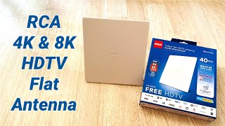 Unboxing RCA Indoor Flat HDTV  Antenna ANT4WH | gracieshotstuff