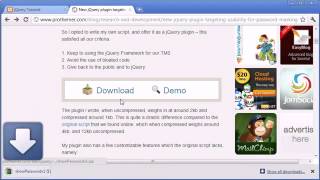 jQuery Tutorial 116 Show password plugin