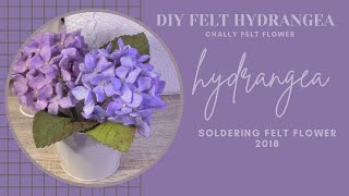 DIY Felt Hydrangea - How to make Felt Hydrangea ||Felt Flower-Bunga Flanel