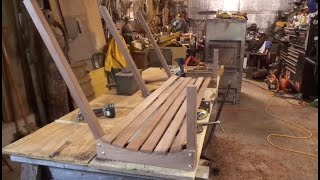 DIY Walnut Porch Swing From Old Sawmill Lumber Part 1