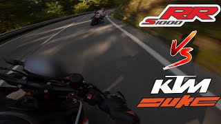 I Took My KTM 890 Duke R to Race a BMW S1000RR and This Happened!🤯