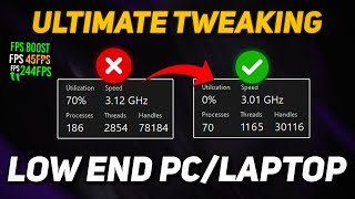 Do This to Get a HUGE FPS Boost on LOW END PC! - Optimize Windows 10/11 for Gaming! (2024)