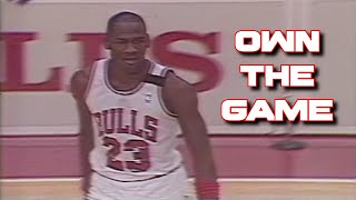 80's Michael Jordan, the complete 2 way player, ends franchise losing streak to rival