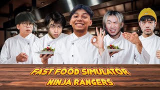 AKU SAMA NINJA RANGER BUKA RESTORAN FAST FOOD! - FAST FOOD SIMULATOR