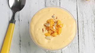 Instant Mango Shrikand | Mango Sour Cream Pudding | Instant Aamrakhand