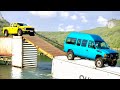 Cars vs Container Bridge Challenge in BeamNG Drive!