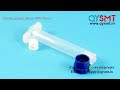 plastic syringe barrel with piston