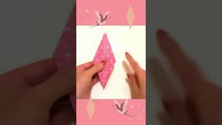 DIY Origami Crane Card,#shorts