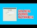 Cara Instal User Manager Pada Mikrotik