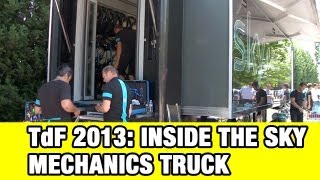 Tour de France 2013: Inside the Sky Mechanics' Truck