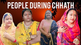 PEOPLE DURING CHHATH PUJA....#chhath #chhathmahaparv #bihari #chhathpuja