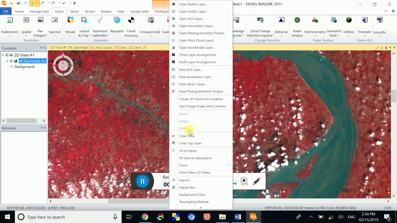 Layer Stack, FCC, Image Enhancement Of Landsat 8 (OLI & TIRS) - YouTube