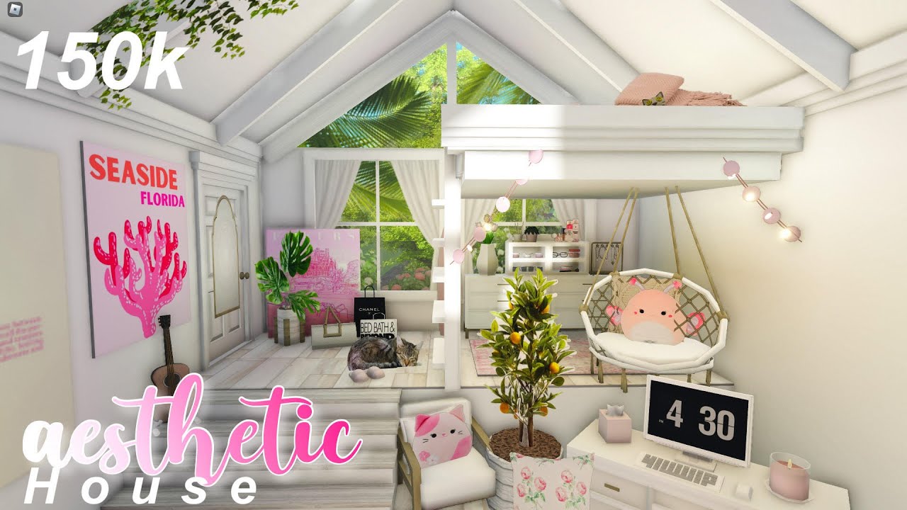 Aesthetic House Bloxburg Speedbuild 150k - YouTube