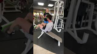 34.) Decline Bench (decline sit-ups)