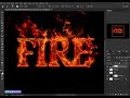 fire text effect photoshop tutorial