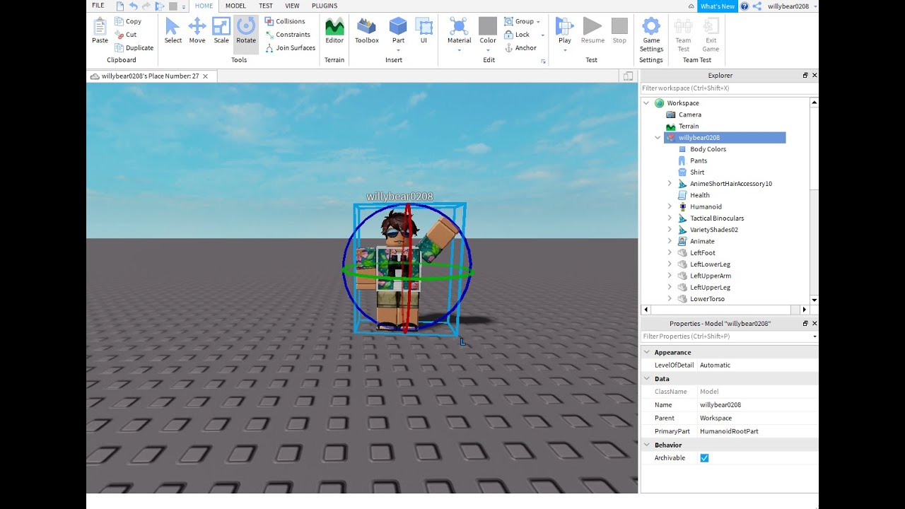 How To Add YOUR Roblox Avatar To A Game In Roblox Studio! - YouTube