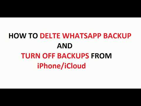 How To Delete WhatsApp Backup From iPhone / iCloud (With audio) How To Delete WhatsApp Backup From iPhone / iCloud (With audio)