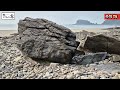 한겨울 탐석은 바다가 최고. winter is the best time to look for rocks in the sea.